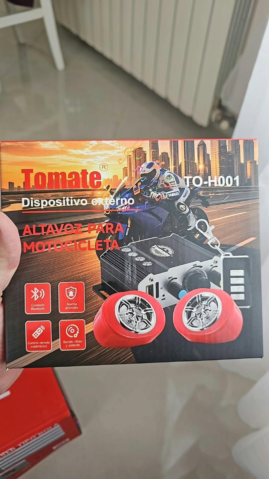 parlante con potencia para moto to-h001