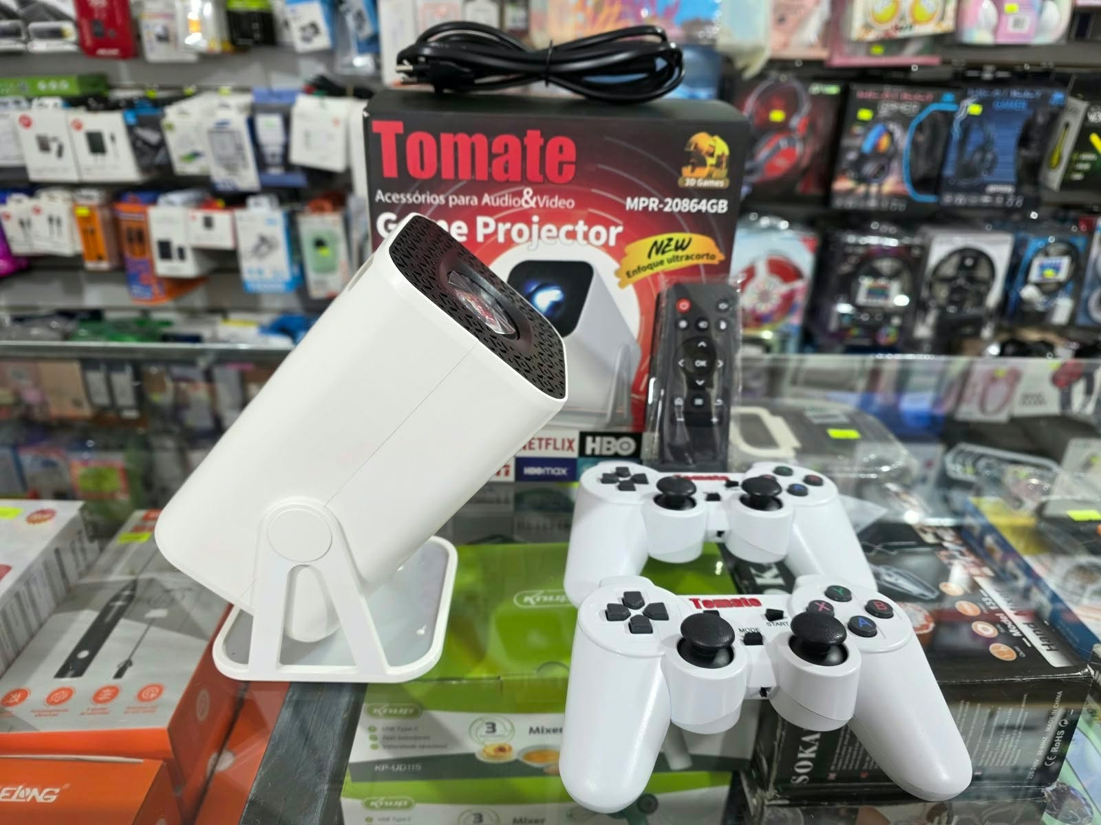 proyector hd con juegos retro instalados